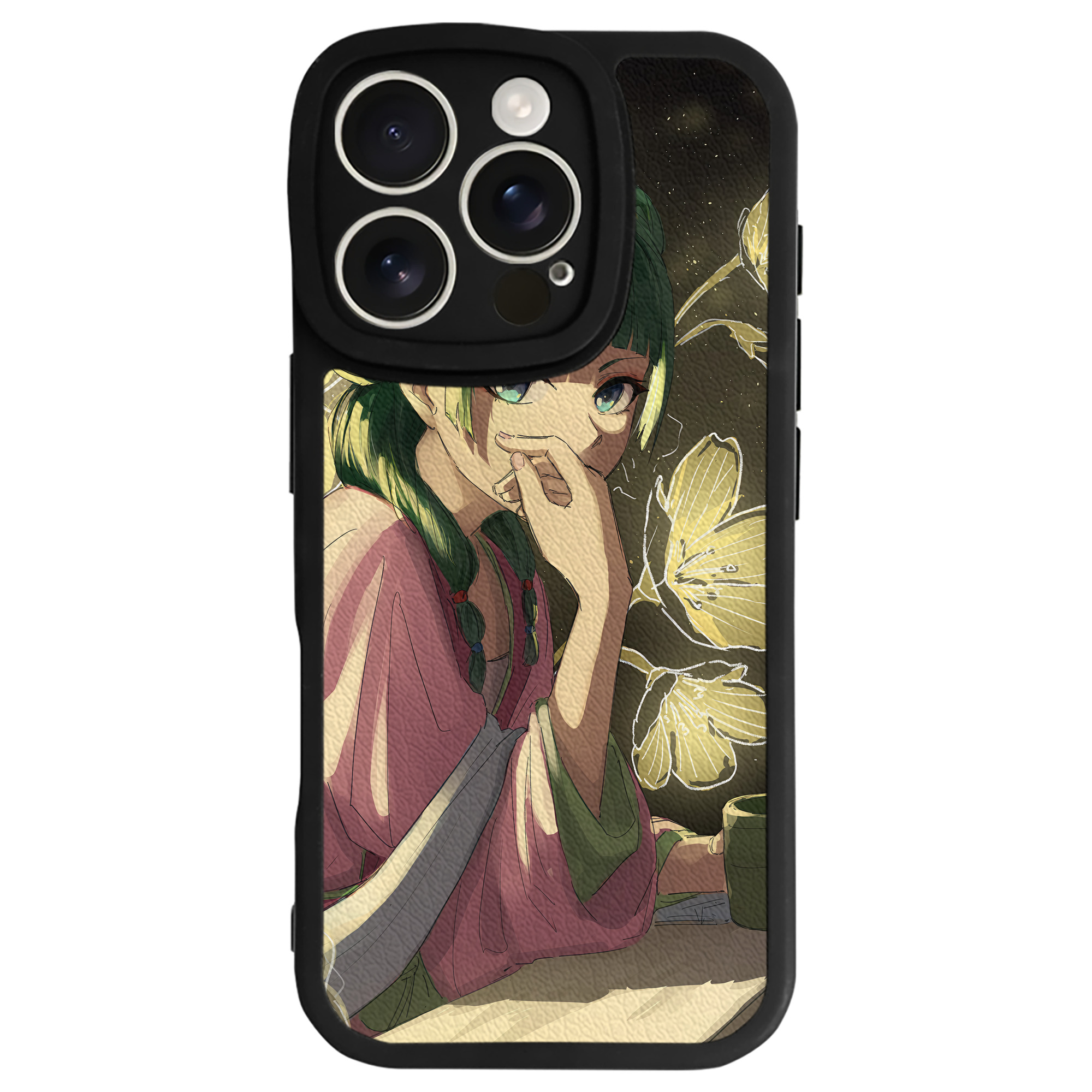 （画像用） 薬屋のひとりごと The Apothecary Diaries 【iPhone 16シリーズ対応】シリコンスマホケース（レザー調） 材質：シリコン